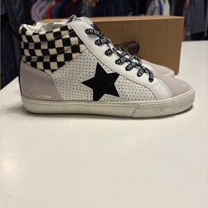 Vintage Havana LESTER 18 CHECKERED MULTI MID TOP SNEAKER- New in Box